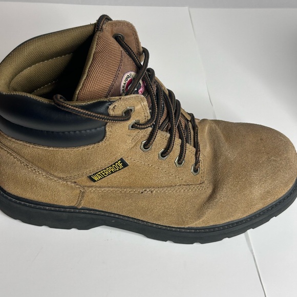 BRAHMA Men\'s Size 11 Tan Steel Toe Waterproof Work Boots - Used, Good Condition main image 6